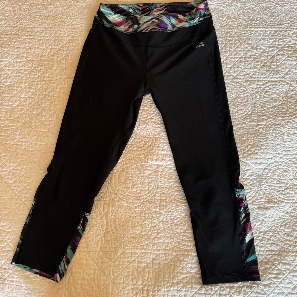 RBX Cropped Black Leggings